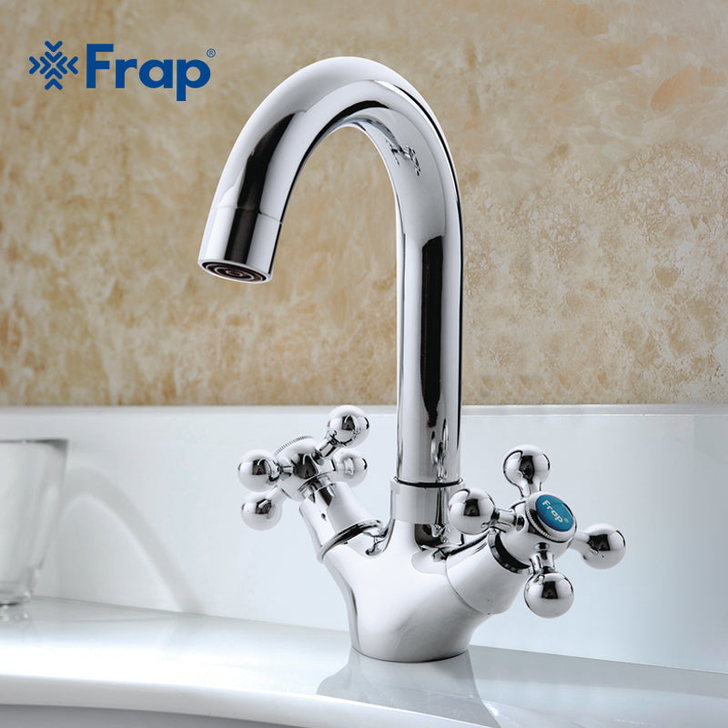 FRAP Silver Bathroom Faucet
