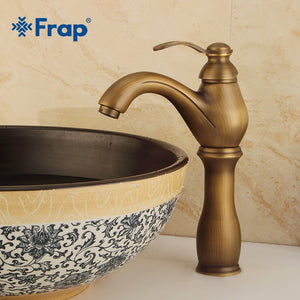 FRAP One Handle Brass Bathroom Faucet