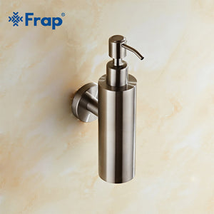 FRAP Stainless Steel Hand Liquid Soap Bottle Wall Mounted Bathroom Lotion Pump Bottle Multifunction Sink Detergent Y18001